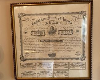 Confederate loan certificate
