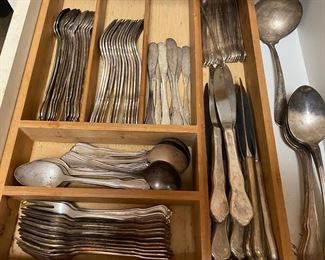 silver plated flatware