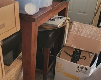 Tall table with stools