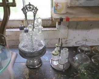 Victorian condiment sets