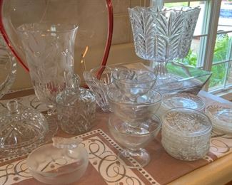 Clear and cut glass collection