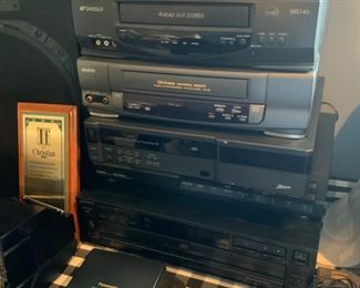 Stereo equipment, VHS players