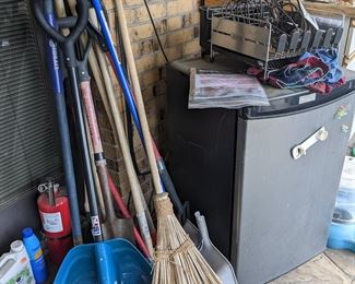 Yard tools, outdoor fridge