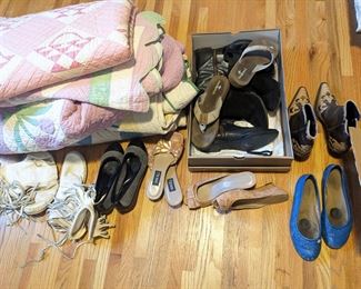 Shoes, quilts