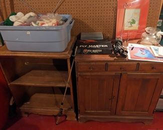 Vintage shelving, cupboard