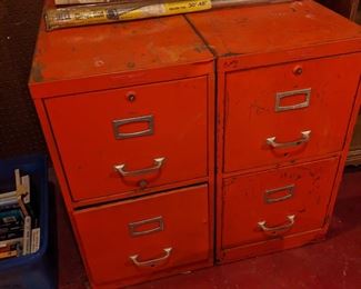 Vintage file cabinets