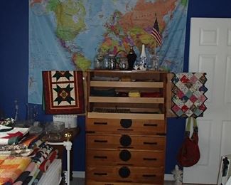 Chest with pull out top drawers 