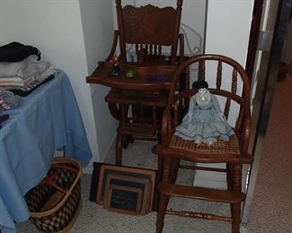Vintage high chairs 