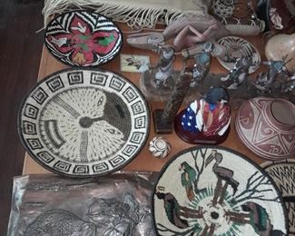 Native American Collectibles (Kachina & Porcelain Dolls, Jewelry, Artwork, Pottery, Baskets, Etc.)