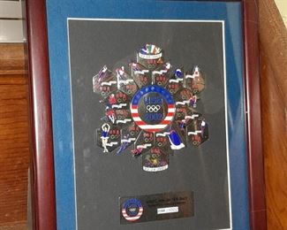 USA Olympic Team 2002 Limited Collection Framed Pin Set (166/1002)