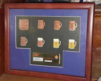 Salt Lake Olympics 2002 President's Production Proof Framed Pin Set (4/100)