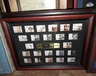 Kodak 100 Years Olympics Framed Pin Set