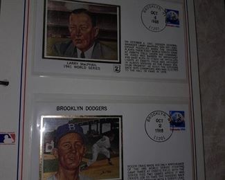 Brooklyn Dodgers Baseball USPS Cover Series Set W/ Binder