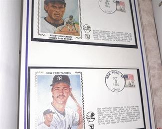 NY Yankees Baseball USPS Cover Series Set W/ Binder