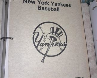 NY Yankees Baseball USPS Cover Series Set W/ Binder