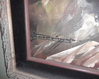 Erotic Nude Woman Framed Painting