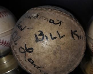 Oradell, NJ 1940s Autographed Baseball