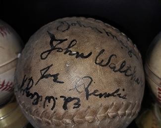 Oradell, NJ 1940s Autographed Baseball