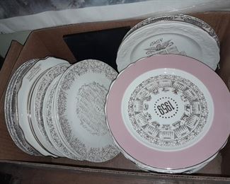 Vintage Dated Calendar Plates