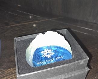 Salt Lake 2002 Olympics Souvenir Color Changing Rock W/ Box