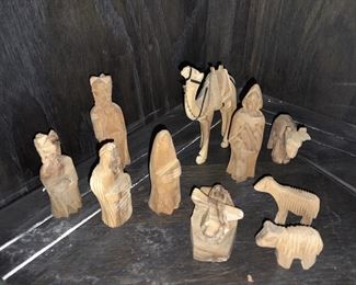 Hand Carved Nativity Set