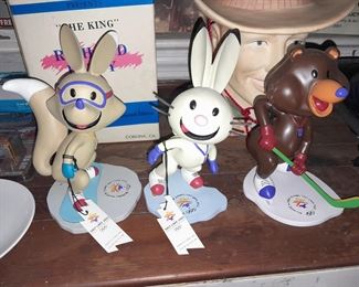 Salt Lake 2002 Olympic Bobble Head Figurines