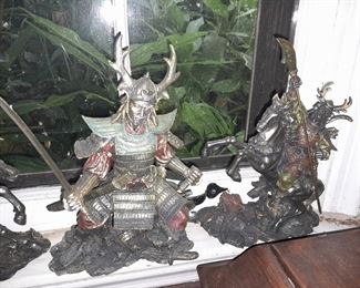 Asian Samurai Figurines
