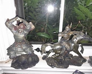 Asian Samurai Figurines