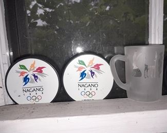 Nagano 1998 Olympics Hockey Pucks
