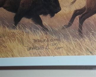 Tom Phillips Native American Signed, Numbered, & Framed Artwork