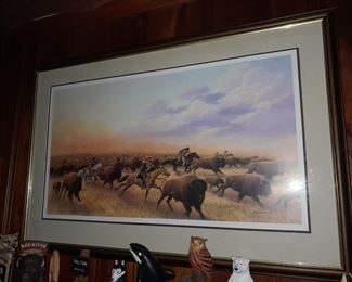 Tom Phillips Native American Signed, Numbered, & Framed Artwork