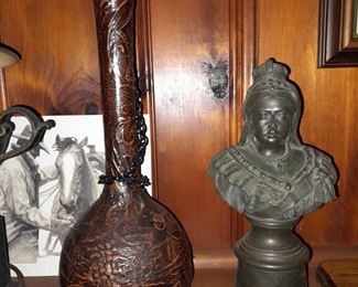Leather Wrapped Decanter Bottle