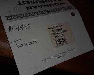 Native American Wounaan Rainforest Baskets Of The Darien (Toucan)