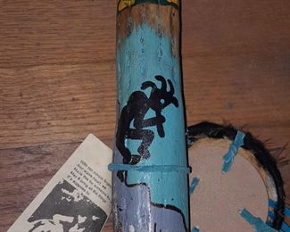 Native American Handmade Man-Del-La & Hand Painted Rain Stick