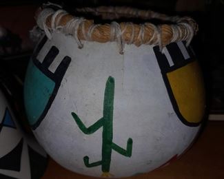 Native American Hand Painted Bowl