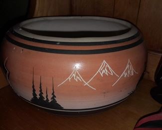 Native American Navajo Pottery Signed By Jason T.