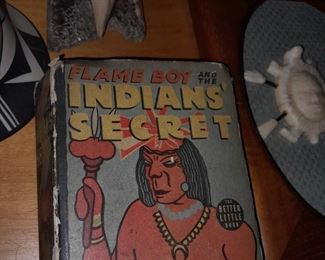 Vintage Flame Boy Indian's Secret Big Little Book