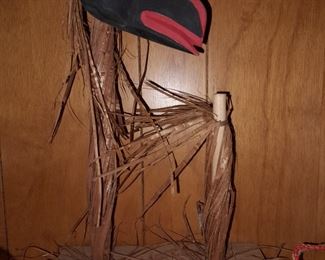 Native American Carved Bird Figurine