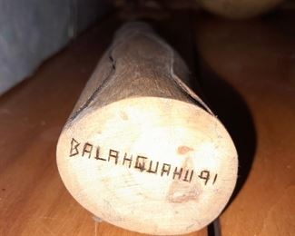 Native American Wood Carving Signed By BALAHQUAHU (1991)