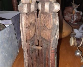 Native American Hopi Erotic Wood Carved Kachina Doll Signed By Daryl Koruh (Arizona)