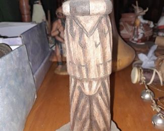 Native American Hopi Erotic Wood Carved Kachina Doll Signed By Daryl Koruh (Arizona)