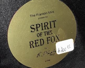 "Spirit Of The Red Fox" Bronze Figurine By The Franklin Mint