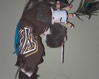 Native American Kokopei Kachina Doll Signed By Jacida L. 