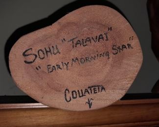 Native American "Early Morning Star" Kachina Doll Signed By "Sohu Talavai" Collateta