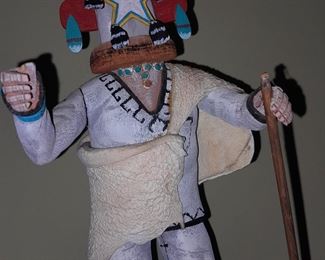Native American "Early Morning Star" Kachina Doll Signed By "Sohu Talavai" Collateta