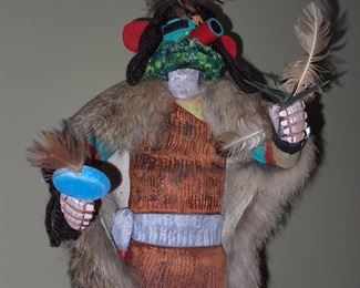 Native American "Sun Set Crater" Kachina Doll Signed By "Kana-A"