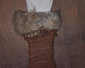 Native American Hand Painted Wooden FAUX Knife