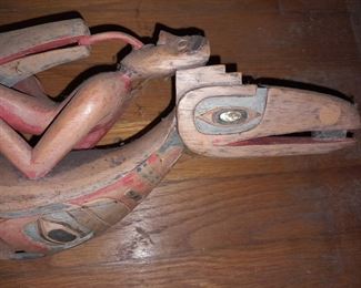 Native American Hand Carved Wooden Figure