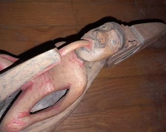 Native American Hand Carved Wooden Figure