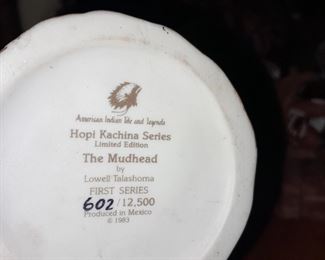 Native American "The Mudhead By Lowell Talashoma" Figurine